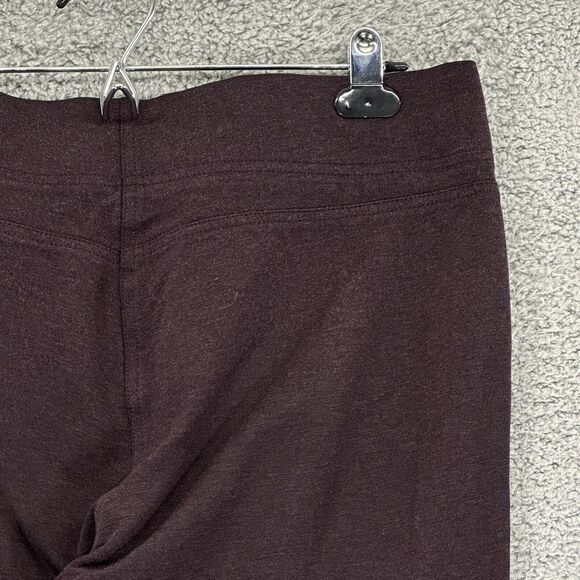 LOFT Outlet Ankle Leggings Women L Purple Pull On Stretch Elastic Waist i36 - Picture 5 of 13